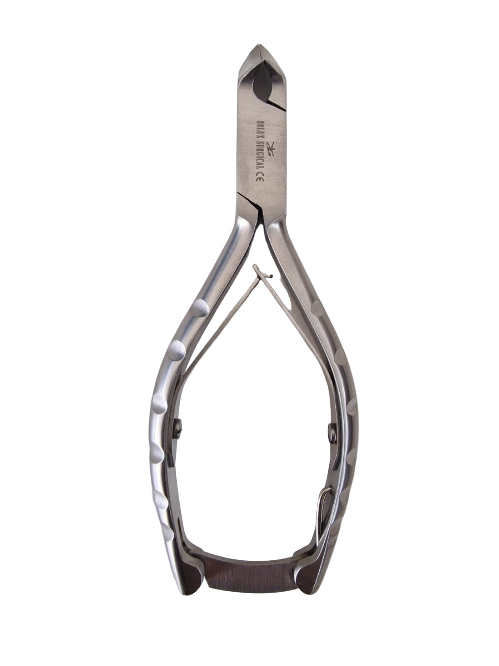 Gebogen nagelknipper (ingegroeide nagels, nagelhoeken) – puntige rechte bek – nagelknipper – 14 cm