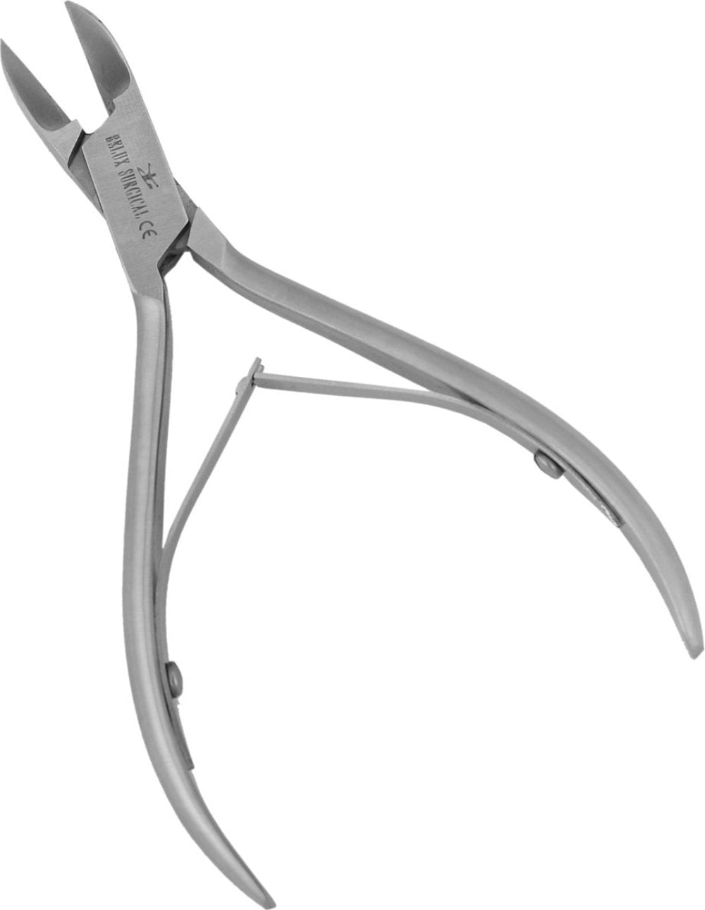 Gebogen nagelknipper met dubbel scharnier voor harde teennagels – 12 cm