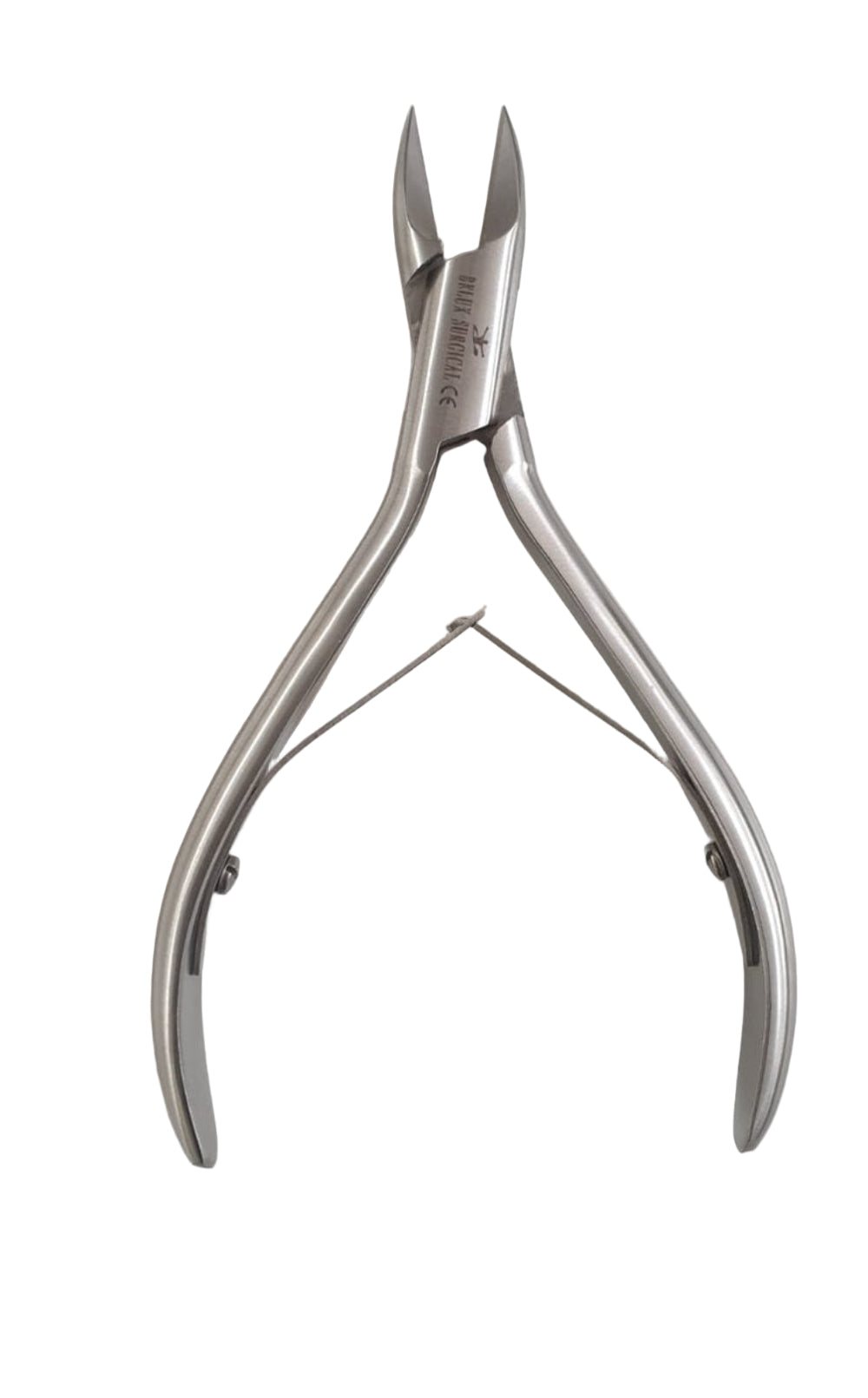 Nagelknipper – Pedicure/Manicuretang – Rechte snijkant – 12,5 cm – Zilver – Roestvrij staal