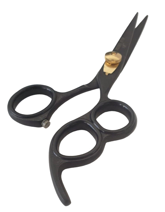 Professional Hairdressing Scissors – Black – Hair Salon – Right-Handed – 16.5 cm