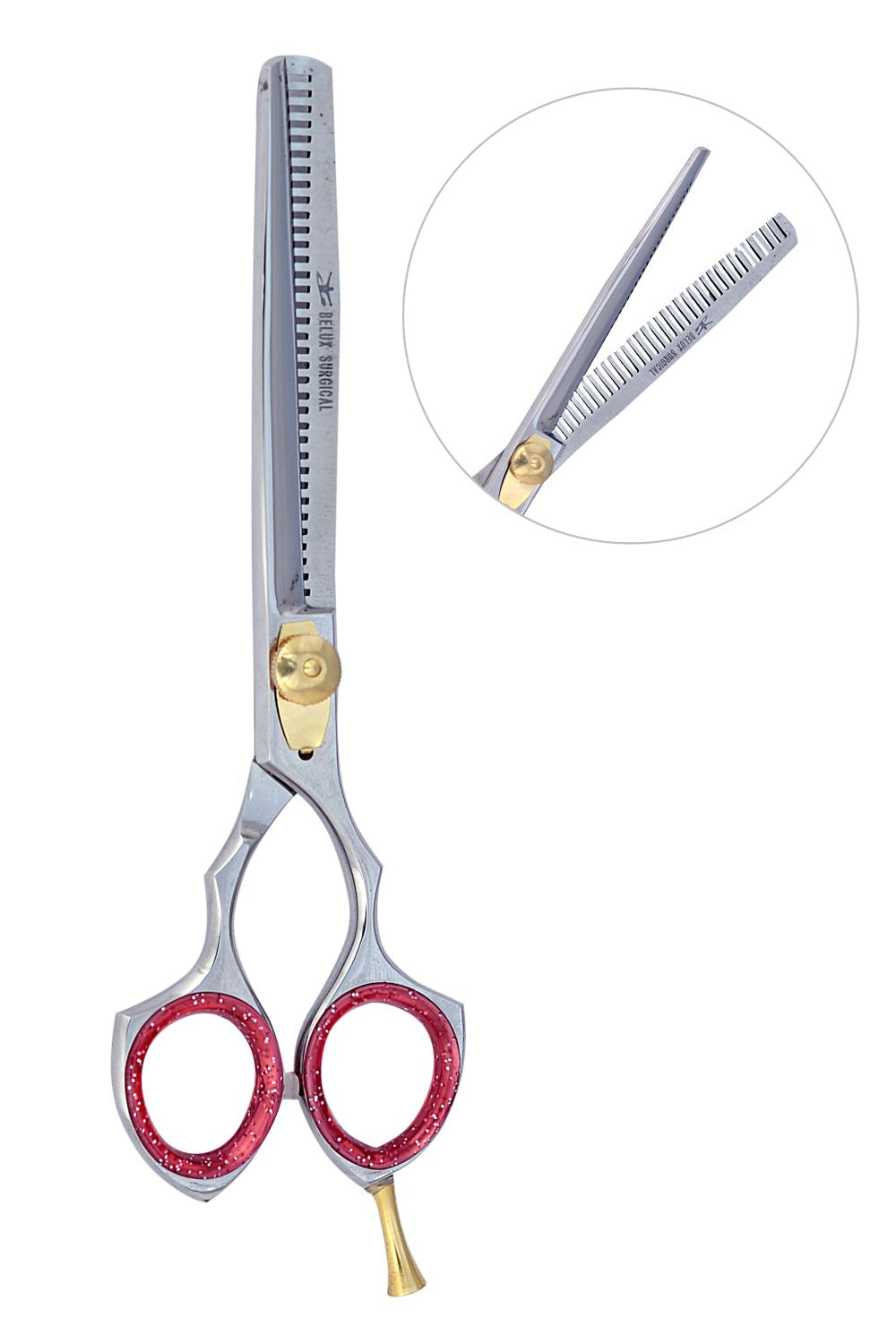 Professionele uitdunschaar – Texturiseerschaar – Haaruitdunschaar – Roestvrij staal – Haarknipschaar – Voor het knippen van haar – 18 cm