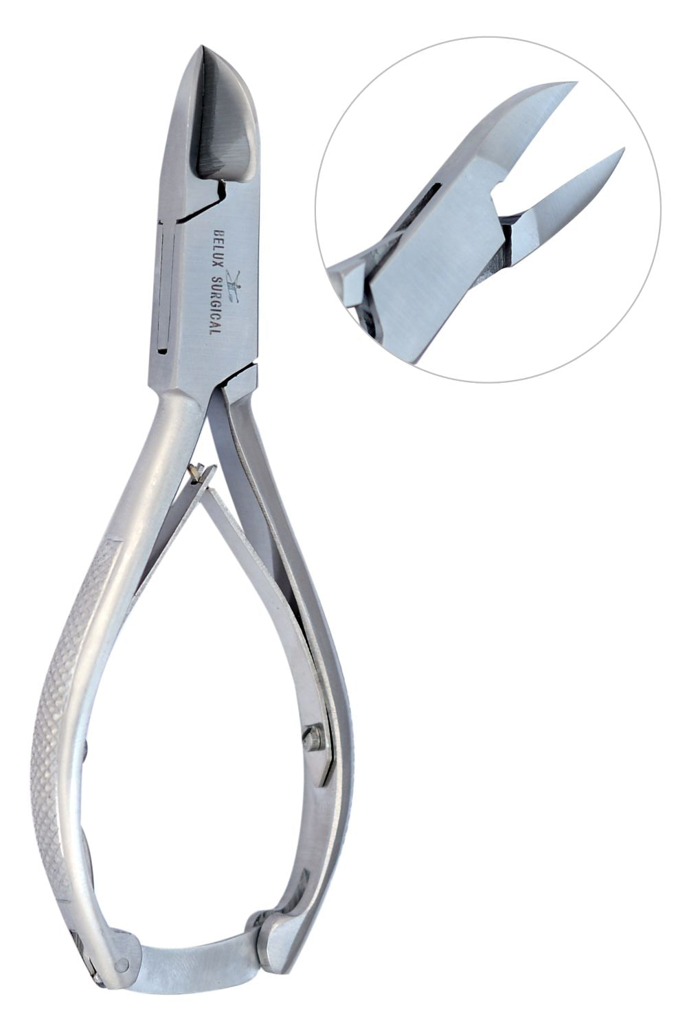 Gebogen nagelknipper – Nagelknipper met stevig handvat voor dikke teennagels – 14 cm – roestvrij staal