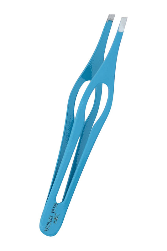 Slanted Tip Tweezers – Stainless Steel – Precision Grip – 9 cm