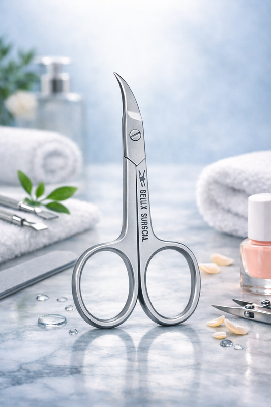 Curved Nail Scissors (CVD) β Stainless Steel Precision Manicure & Pedicure Scissors β 9.5 cm