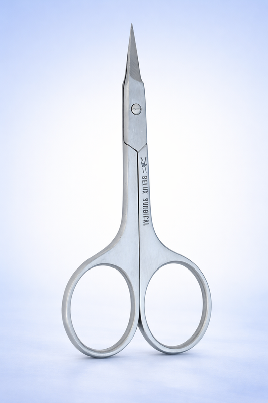 Professional Nail Scissors 9.5 cm β Stainless Steel Manicure & Pedicure Scissors β Precision Scissors for Fingernails, Toenails & Cuticles STR