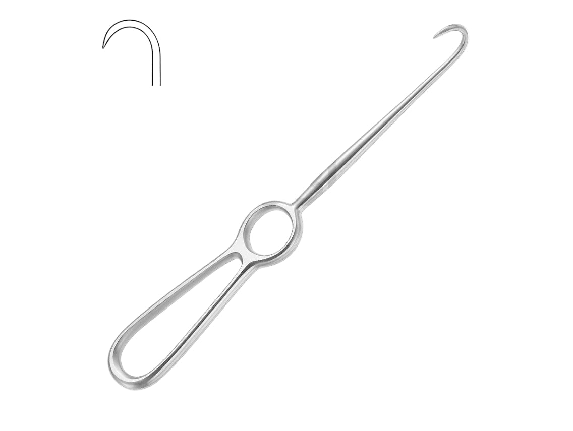 Volkmann Wound Hook – 1-Point Sharp – 21.5 cm