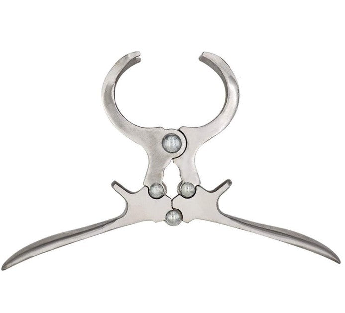 Veterinary Castration Clamp – Stainless Steel, Heavy-Duty Bloodless Type