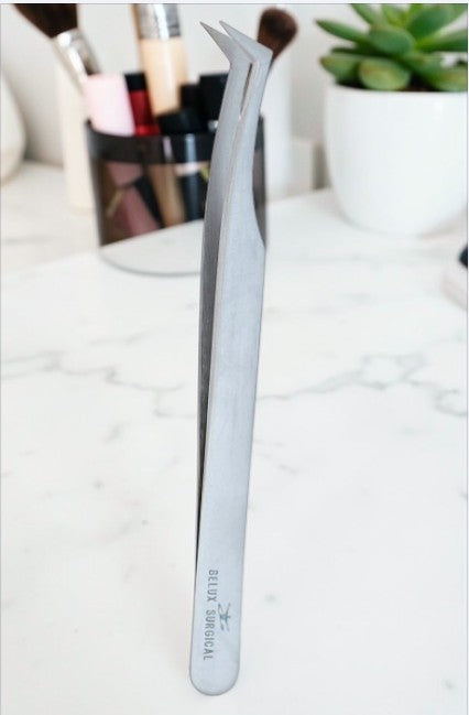 Curved Tip Precision Tweezers – Stainless Steel – 12 cm
