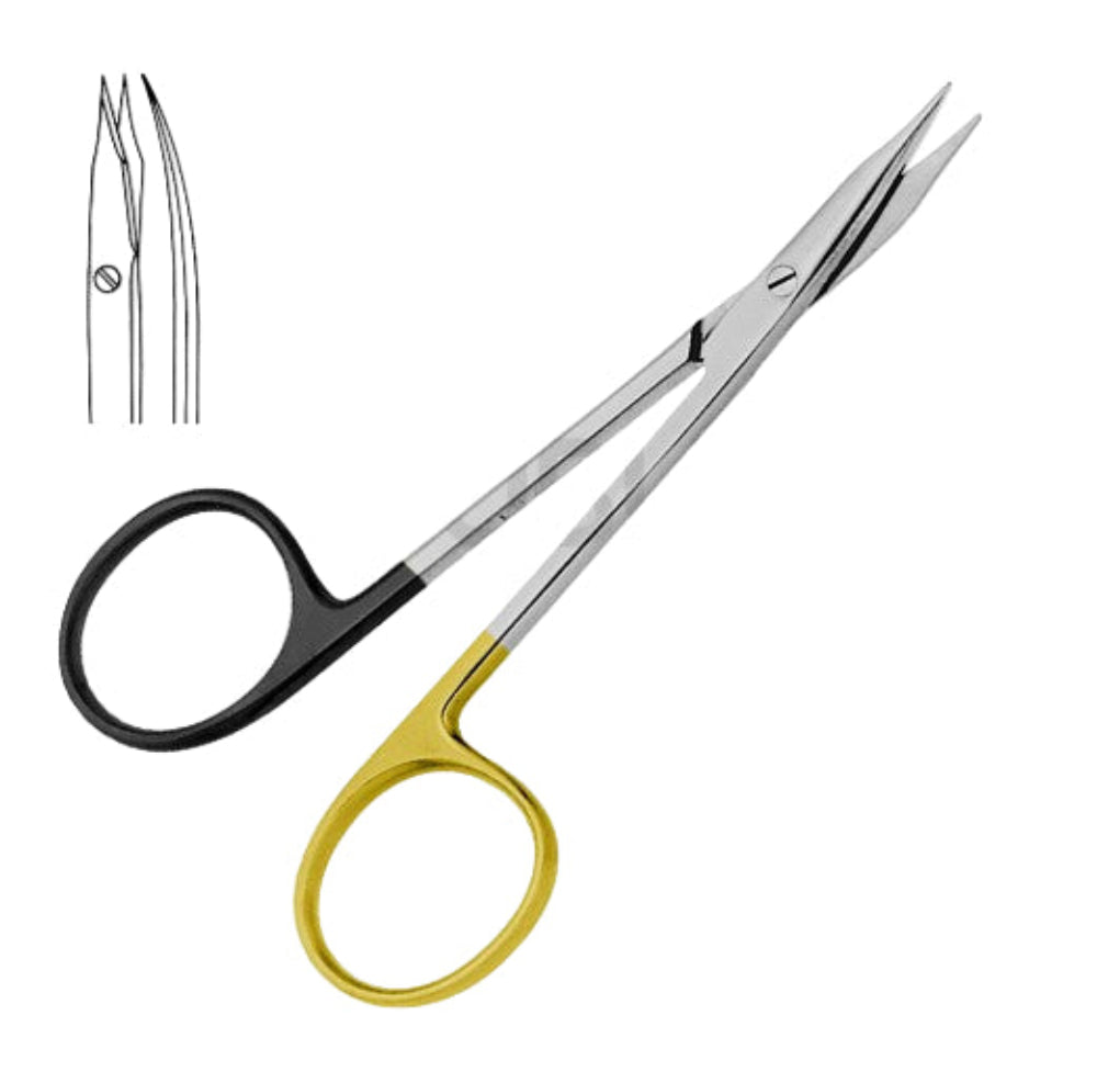 Stevens Schaar Gebogen Super Cut – Fijne Dissectie Chirurgische Schaar – TC Inzetstukken – Roestvrij Staal