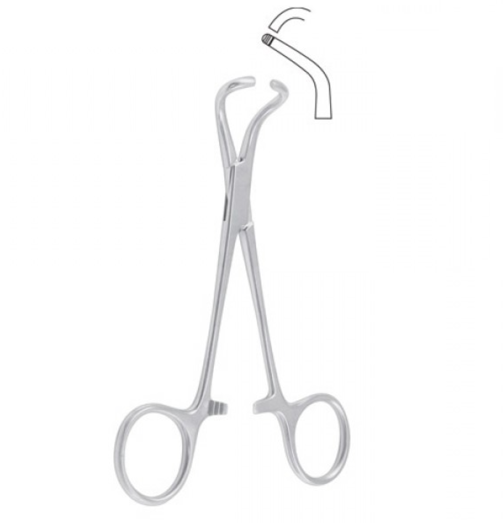 Tohoku Handdoekklem – Stomp – Roestvrij staal – 13,5 cm – Chirurgisch instrument