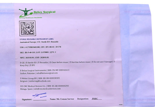 Anatomical Forceps – Medium, – Surgical Stainless Steel Tweezer