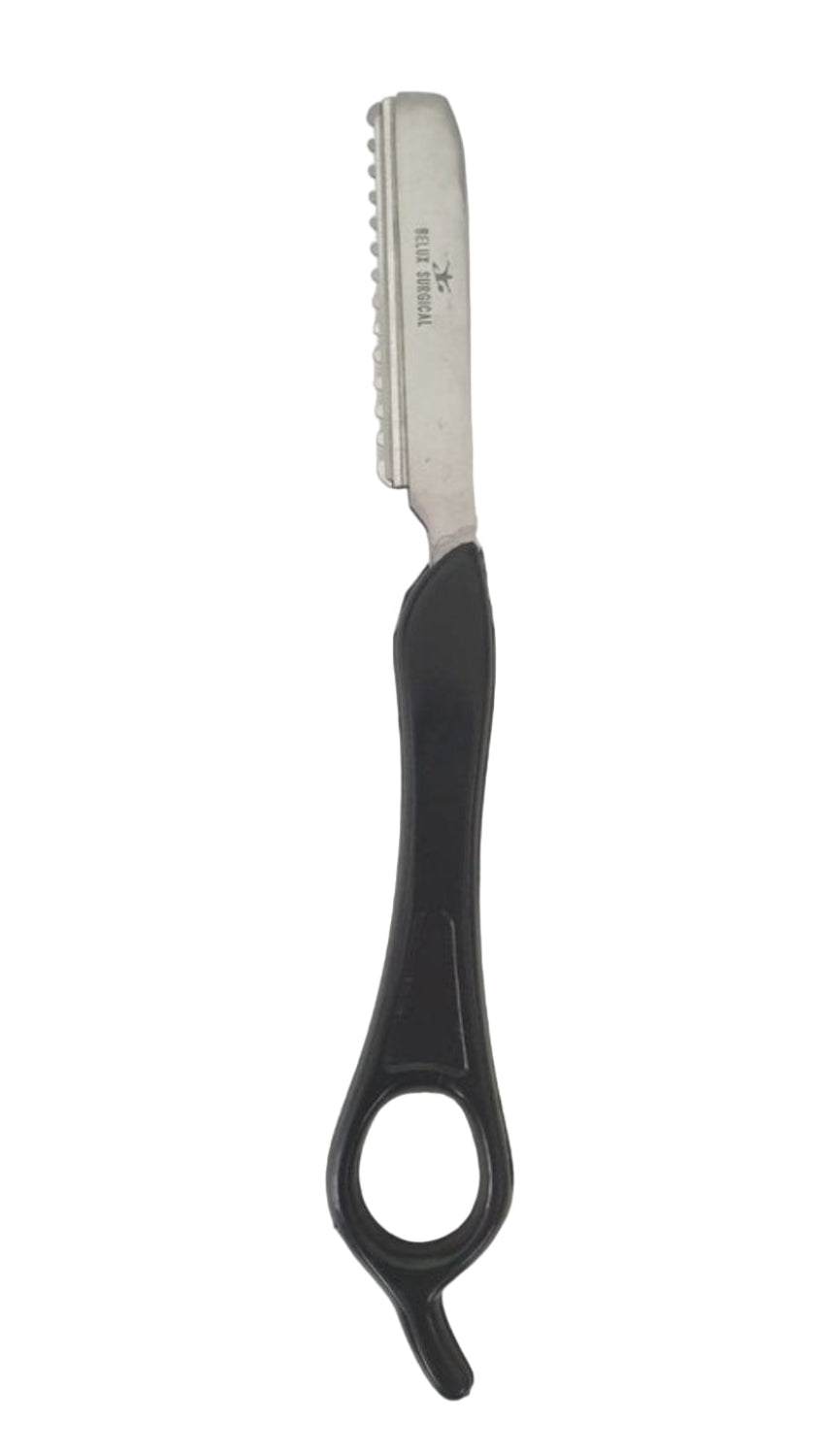 Professioneller Federrasierer – Effilierrasierer – Friseurrasierer – Rot & Schwarz – 18 cm