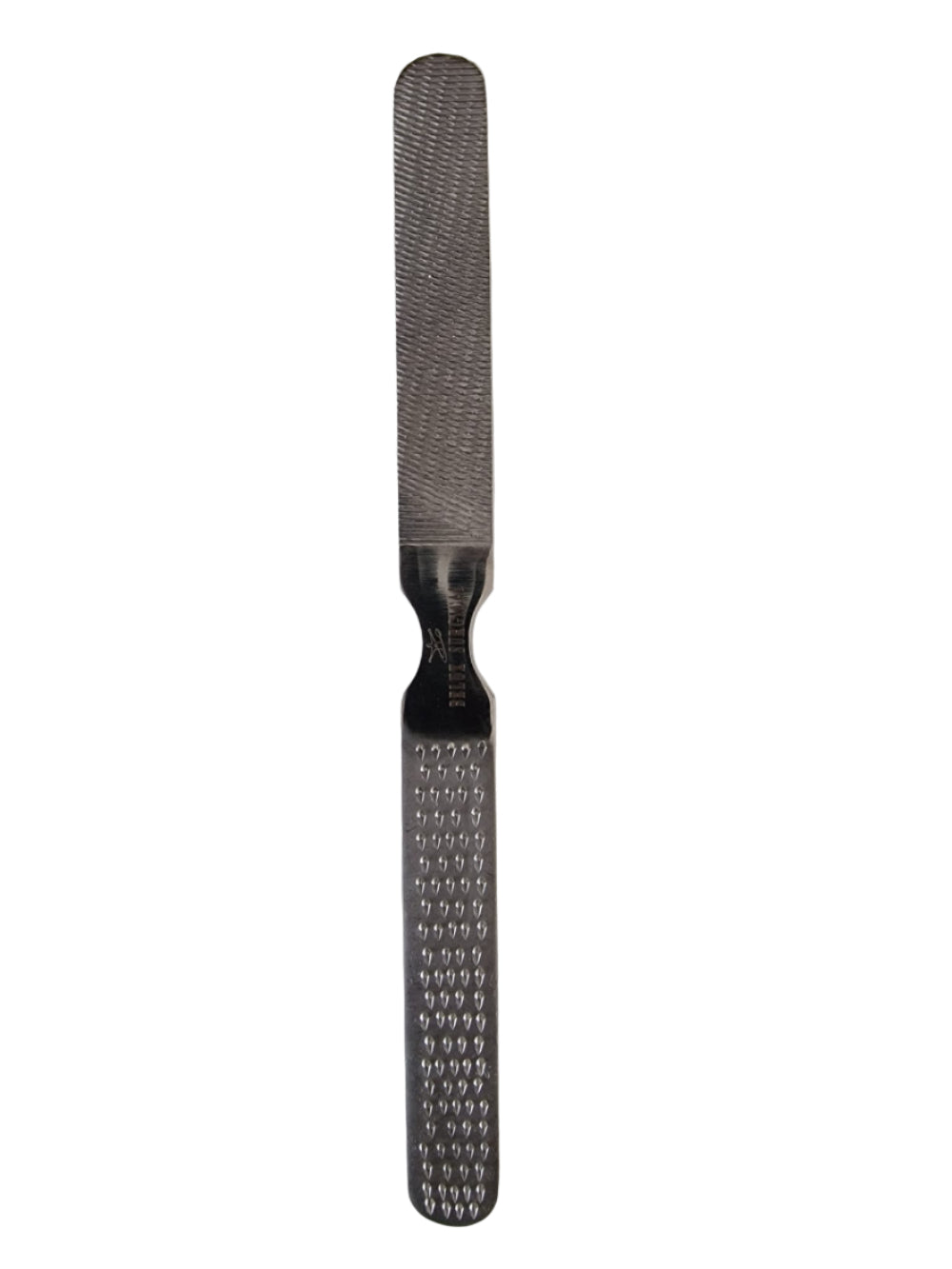 2er Set Inox Fußfeile / Fußraspel für Hornhaut und Hornhaut – doppelseitig