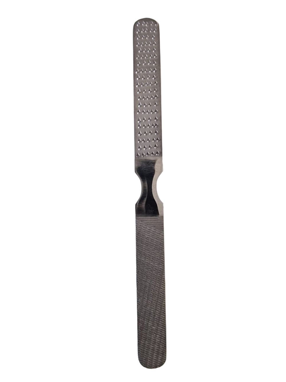 2er Set Inox Fußfeile / Fußraspel für Hornhaut und Hornhaut – doppelseitig