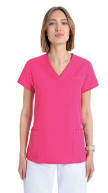 Women’s Medical Tunic – Pink | Comfort Fit with Pockets