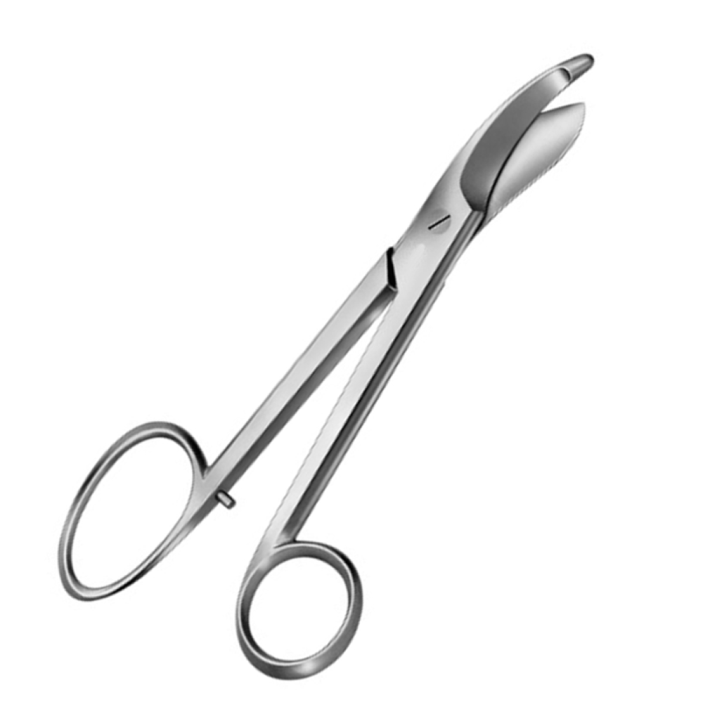 Bruns Gipsschaar Glad – 24 cm Chirurgische Gipsschaar – Roestvrij Staal