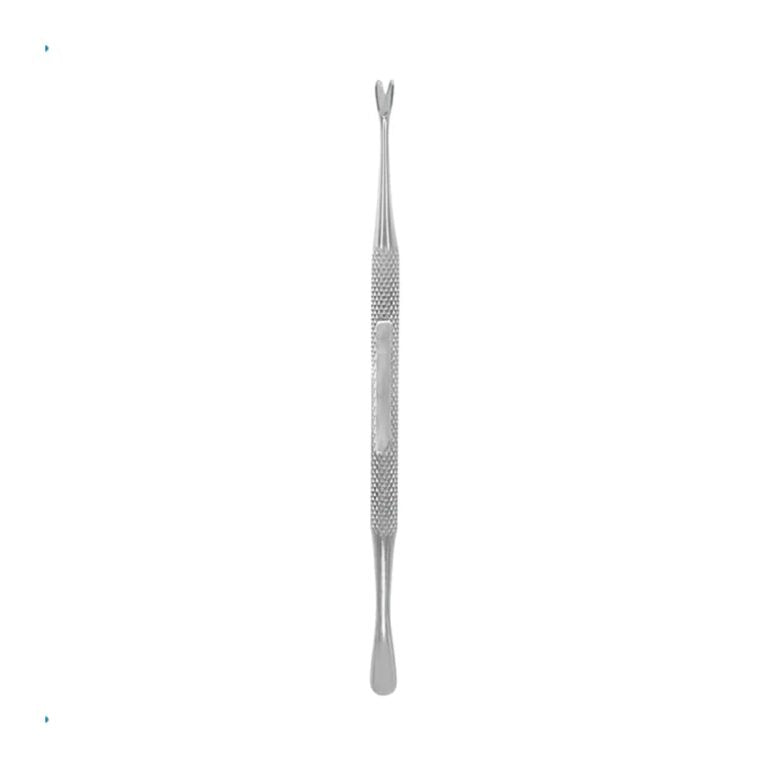 Dubbelzijdige nagelreiniger en curette – nagelduwer – roestvrijstalen manicure-/pedicure-instrument