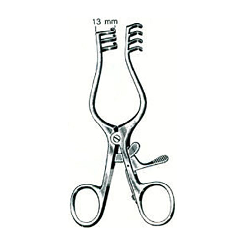 Weitlaner Retractor 3×4 – Self-Retaining – RVS