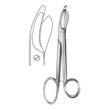 Bruns Cast Shears – gekartelde roestvrijstalen schaar voor het verwijderen van gips
