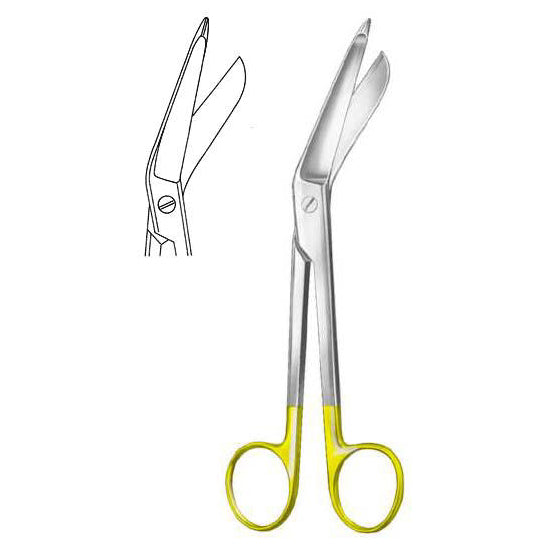 Lister Bandage Scissors, Straight with Tungsten Carbide (TC) Inserts