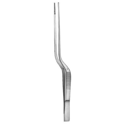 Lucae Anatomische Bajonettpinzette, 18 cm