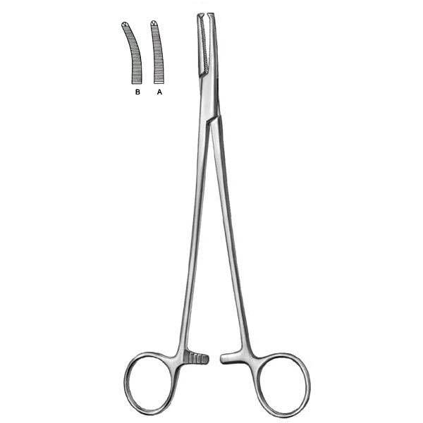 Faure Surgical Forceps – Serrated Curved Jaws, 1x2 Teeth