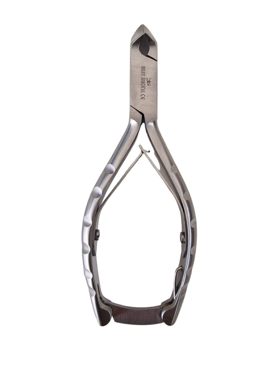 Gebogen nagelknipper (ingegroeide nagels, nagelhoeken) – puntige rechte bek – nagelknipper – 14 cm