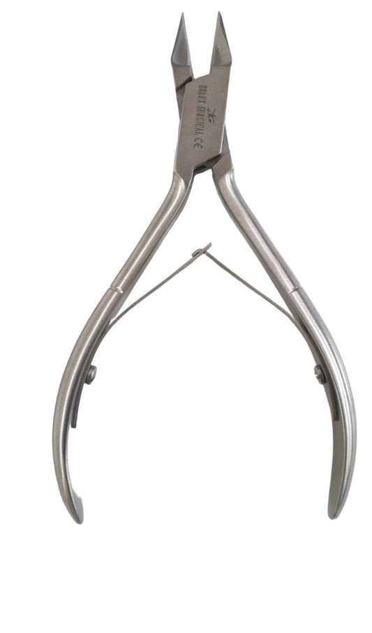 Professionele nagelknipper met dubbel scharnier – gebogen bek – 12,5 cm