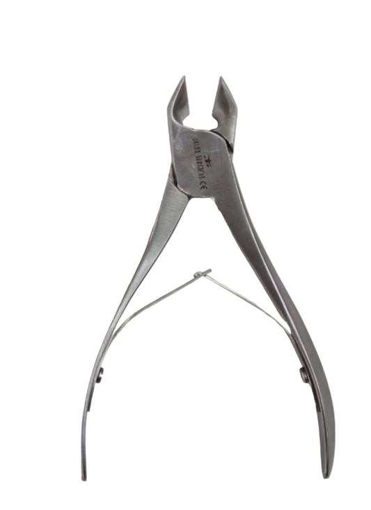 Nagelknipper gebogen – dwars-/voorkniptang voor diabetische zorg, 11,5 cm