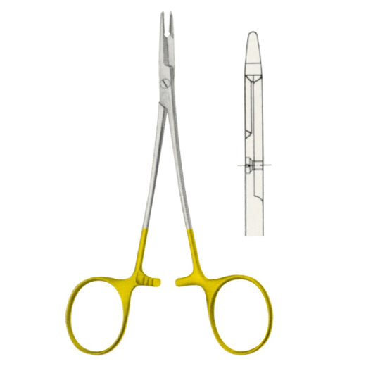Olsen-Hegar Needle Holder with CARB-N-SERT Tungsten Carbide Jaws – Surgical Stainless Steel