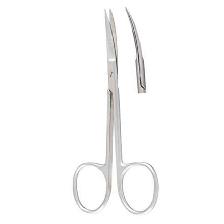 Irisschere gebogen – 11,5 cm chirurgische Präparierschere – feine Spitze aus rostfreiem Stahl