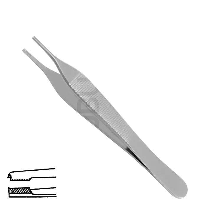 ADSON-BROWN SURGICAL TENDERS STRAIGHT 7X7 TEETH 12.0CM