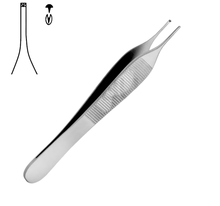 ADSON MOUTH WIDTH 1.5 ± 0.2 SURGERY TENDERS 1X2 TEETH 15.0CM