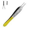ADSON MOUTH WIDTH 1.5 ± 0.2 TWEEZERS WITH HARD METAL INSERTS 1X2 TEETH 12.0CM