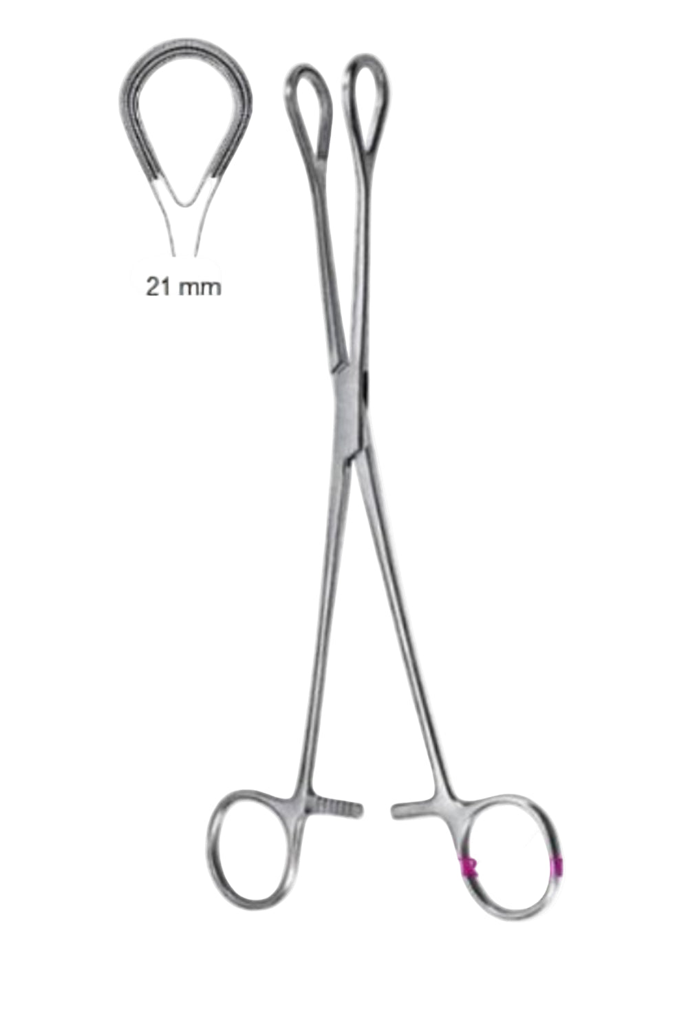 Atraumatische Hämorrhoidenklemme, 25 cm – Wird in der Proktologie zum Greifen von Hämorrhoidengewebe während der Operation verwendet