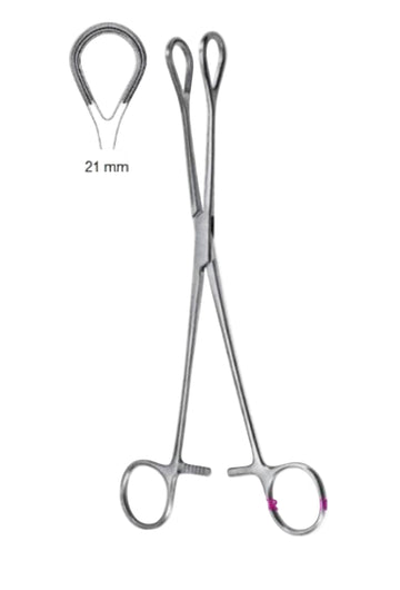 Atraumatische Hämorrhoidenklemme, 25 cm – Wird in der Proktologie zum Greifen von Hämorrhoidengewebe während der Operation verwendet