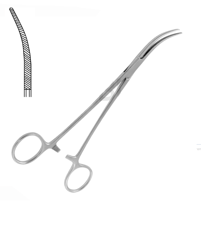 BENGOLEA ARTERY CLAMP CURVED 20.0CM
