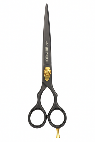 Professional Hairdressing Scissors – Black – Hair Salon – Right-Handed