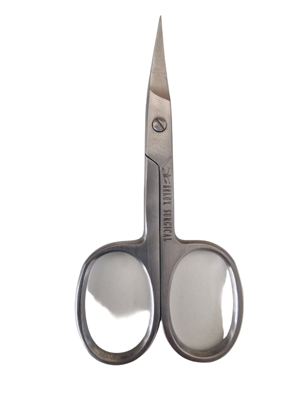 Professionele nagelschaar – Stevige nagelschaar voor nagelhoeken, zwart &amp; zilver – Gebogen – 9 cm