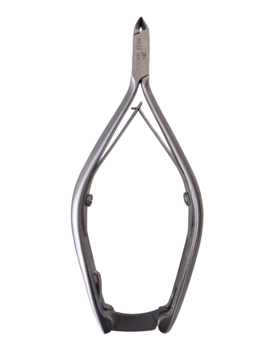 Nagelriemknipper met lange steel, robuuste dubbele gewricht en vergrendeling - 4 mm bek, 11,5 cm