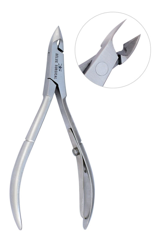 Nagelriemknipper – Enkele veer – 10 cm – Roestvrij staal – 6 mm bek