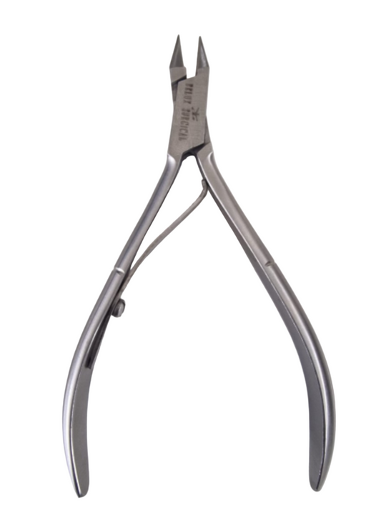 Nagelknipper / Nageltang met puntige bekken voor nagelhoeken - Hoektang 11 cm / Rechte bek
