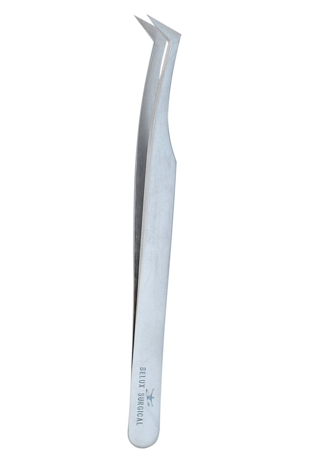 Präzisionspinzette mit gebogener Spitze – Edelstahl – 12 cm