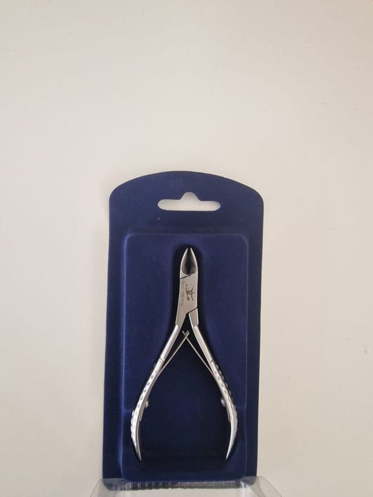Nagelriemknipper met dubbele veer voor soepel knippen – Rechte bek met fijne punt – 11 cm