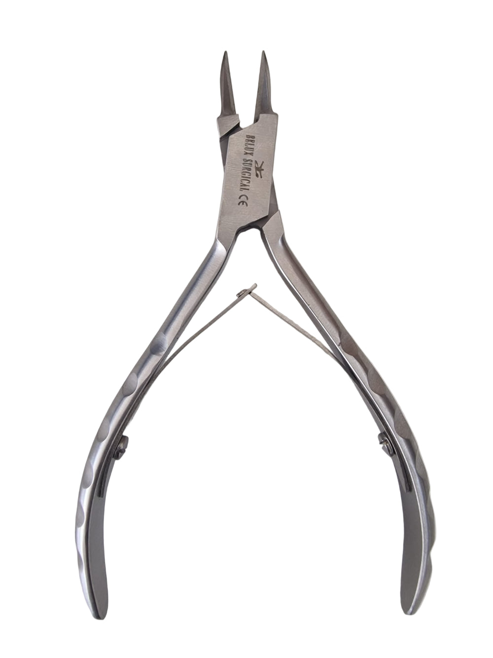 Nagelknipper – Hoekknipper met zeer puntige bekken – Roestvrij staal met dubbele veer – 11 cm