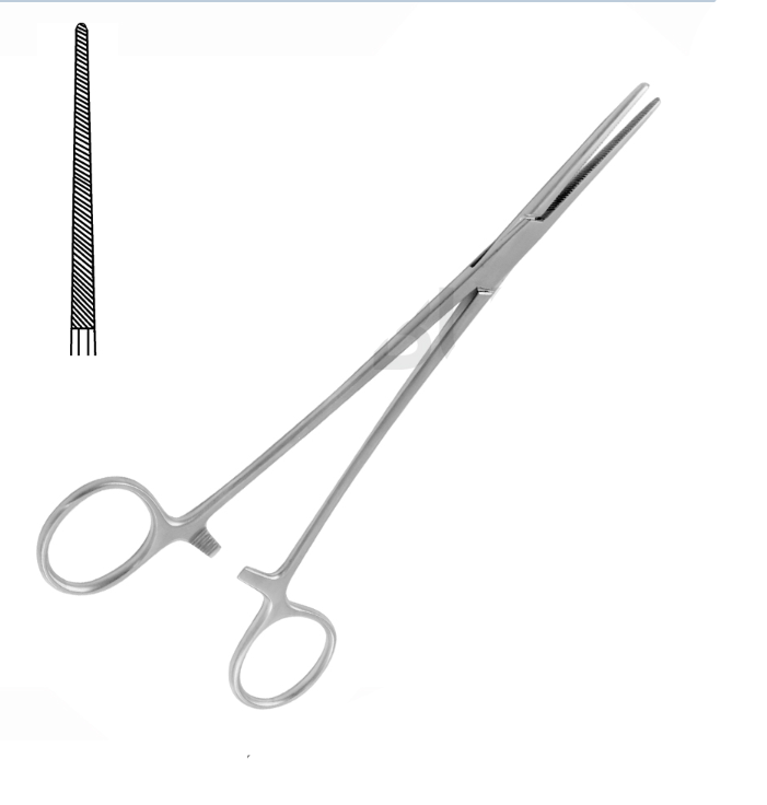 Bengolea artery clamp straight 20.0 cm