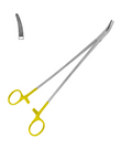 CRILE-WOOD NEEDLE HOLDER WITH CARBIDE INSERTS, CURVED, 23.0CM
