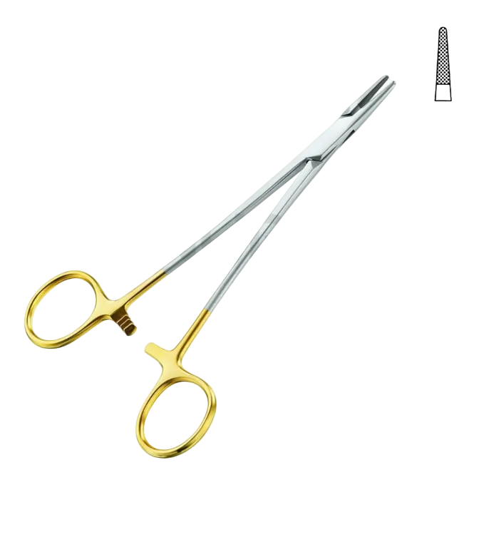 CRILE-WOOD NEEDLE HOLDER WITH HARD METAL INSERTS 15.0CM