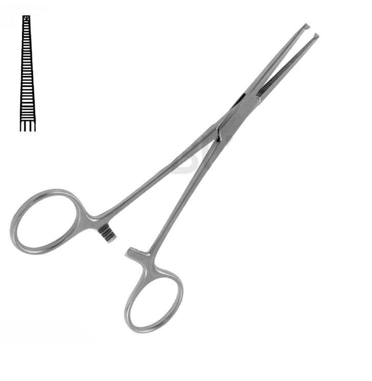 CRILE ARTERIAL CLAMP STRAIGHT 1X2 TEETH 14.0CM