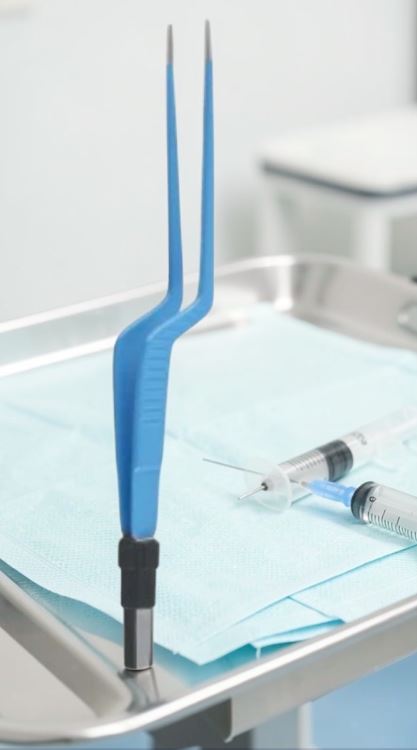 Bipolar Bayonet Forceps – Electrosurgical Surgical Instrument